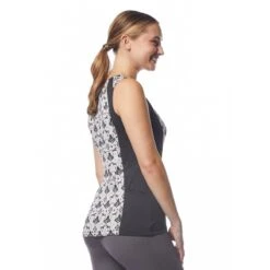 Kerrits Women's Always Cool Ice Fil Tank - Tan Painted Horse/Black -Equestrian Riding Clothing 609834 800 800