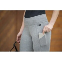 Kerrits Women's Free Style Knee Patch Pocket Tights - Charcoal Heather/Black 9 Kerrits Women's Free Style Knee Patch Pocket Tights - Charcoal Heather/Black -Equestrian Riding Clothing 610823 800 800