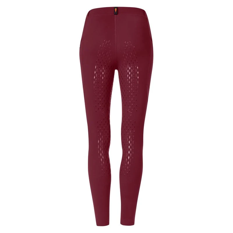 Kerrits Kids' Ice Fil Full Seat Tech Tights - Sangria 2 Kerrits Kids' Ice Fil Full Seat Tech Tights - Sangria - Image 2