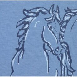 Kerrits Women's Dancing Horses Tee - Lake -Equestrian Riding Clothing 612813 800 800