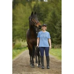 Kerrits Women's Dancing Horses Tee - Lake -Equestrian Riding Clothing 612814 800 800