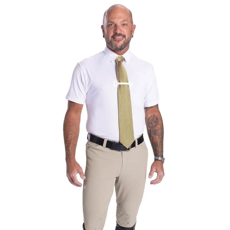 Romfh Men's Leonardo Knee Grip Breeches - White Sand 2 Romfh Men's Leonardo Knee Grip Breeches - White Sand - Image 2