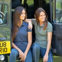 Shires Aubrion Women's Poise Tech Polo - Navy -Equestrian Riding Clothing 618498 800 800