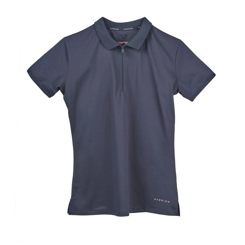 Shires Aubrion Kids' Poise Tech Polo - Navy 1 Shires Aubrion Kids' Poise Tech Polo - Navy