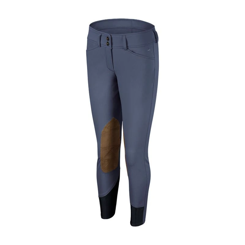 RJ Classics Kids' Avery Grey Label Knee Patch Breeches - Crown Blue 1 RJ Classics Kids' Avery Grey Label Knee Patch Breeches - Crown Blue