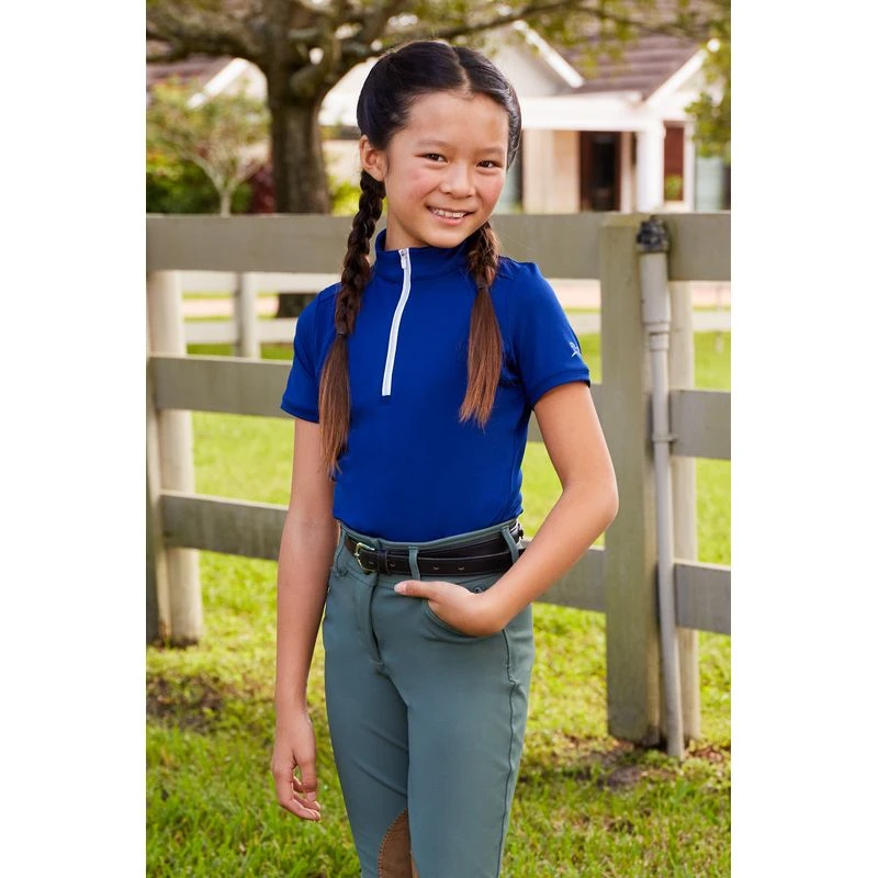 RJ Classics Kids' Sasha Jr 37.5 Short Sleeve Training Shirt - Blue Sapphire 2 RJ Classics Kids' Sasha Jr 37.5 Short Sleeve Training Shirt - Blue Sapphire - Image 2