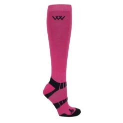 Woof Wear Winter Riding Sock 2 Pairs - Pink/Navy