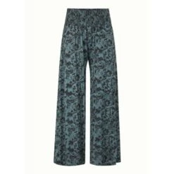 EQL Women's Soft Sweep Wide Leg Print Pant - Bluegrass Countryside