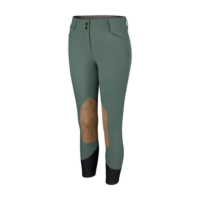 RJ Classics Women's Anna Knee Patch Breeches - Dusty Sage 1 RJ Classics Women's Anna Knee Patch Breeches - Dusty Sage