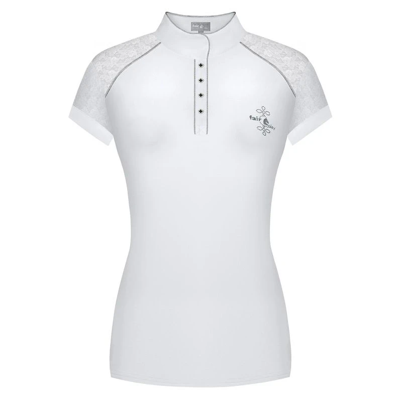 Fair Play Women's Anita Short Sleeve Competition Shirt - White 1 Fair Play Women's Anita Short Sleeve Competition Shirt - White