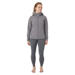 Horze Women's Trisha Softshell Jacket - Smoked Pearl Grey -Equestrian Riding Clothing 659585 800 800