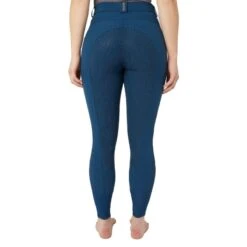 Horze Women's Saphira Ventilated Full Seat Breeches - Legion Blue -Equestrian Riding Clothing 660423 800 800
