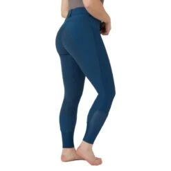 Horze Women's Saphira Ventilated Full Seat Breeches - Legion Blue -Equestrian Riding Clothing 660424 800 800