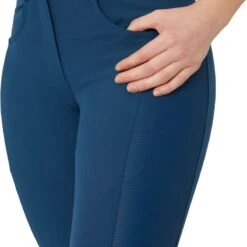 Horze Women's Saphira Ventilated Full Seat Breeches - Legion Blue -Equestrian Riding Clothing 660425 800 800