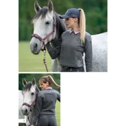 Fair Play Women's Gunn Sweatshirt - Grey Melange -Equestrian Riding Clothing 664793 800 800