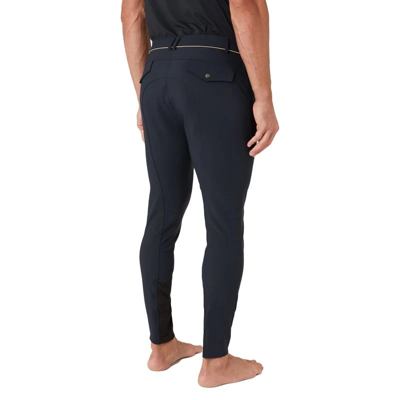 B Vertigo Men's Damien Knee Patch Breeches - Anthracite Grey 3 B Vertigo Men's Damien Knee Patch Breeches - Anthracite Grey - Image 3