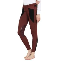 TuffRider Women's Tatum Tights - Wine/Black