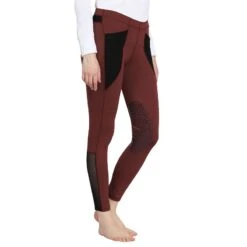 TuffRider Women's Tatum Tights - Wine/Black -Equestrian Riding Clothing 678861 800 800
