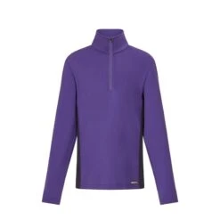 Kerrits Kids' Rail Side Quarter Zip Tech Top - Huckleberry