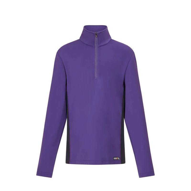 Kerrits Kids' Rail Side Quarter Zip Tech Top - Huckleberry 1 Kerrits Kids' Rail Side Quarter Zip Tech Top - Huckleberry