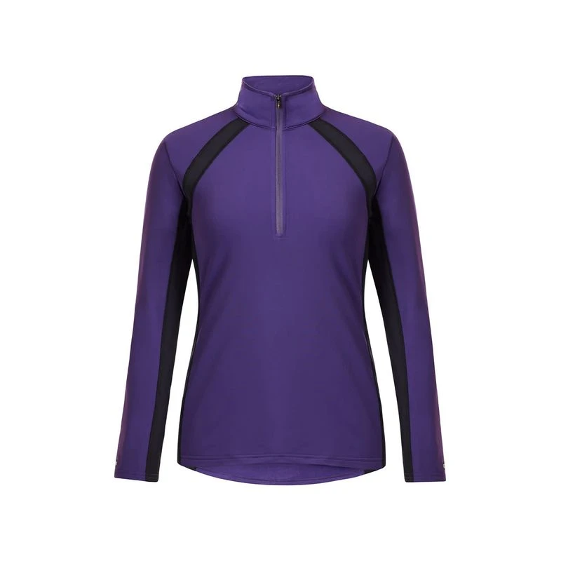 Kerrits Women's Rail Side Quarter Zip Tech Top - Huckleberry 1 Kerrits Women's Rail Side Quarter Zip Tech Top - Huckleberry