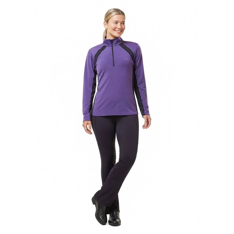 Kerrits Women's Rail Side Quarter Zip Tech Top - Huckleberry 5 Kerrits Women's Rail Side Quarter Zip Tech Top - Huckleberry - Image 5
