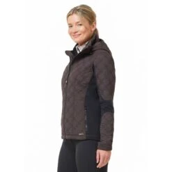 Kerrits Women's Bit By Bit Quilted Jacket - Java -Equestrian Riding Clothing 682590 800 800