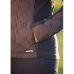Kerrits Women's Bit By Bit Quilted Jacket - Java -Equestrian Riding Clothing 682593 800 800