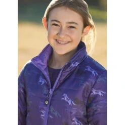 Kerrits Kids' Pony Tracks Reversible Quilted Jacket - Huckleberry Run Free/Iris 7 Kerrits Kids' Pony Tracks Reversible Quilted Jacket - Huckleberry Run Free/Iris -Equestrian Riding Clothing 682866 800 800