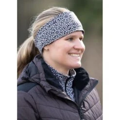 Kerrits Women's Rail Side Fleece Headband - Black Starlight -Equestrian Riding Clothing 682901 800 800