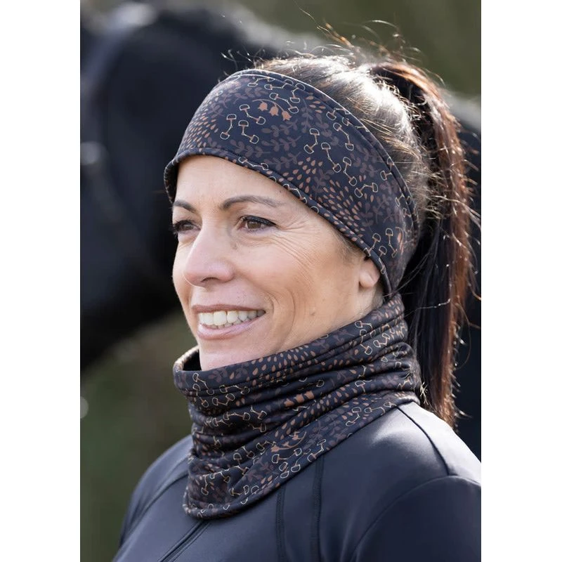 Kerrits Women's Rail Side Fleece Neck Warmer - Leather Snaffle Harmony 2 Kerrits Women's Rail Side Fleece Neck Warmer - Leather Snaffle Harmony - Image 2