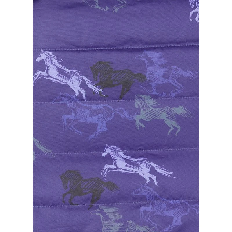 Kerrits Kids' Pony Tracks Reversible Quilted Vest - Huckleberry Run Free/Iris 5 Kerrits Kids' Pony Tracks Reversible Quilted Vest - Huckleberry Run Free/Iris - Image 5