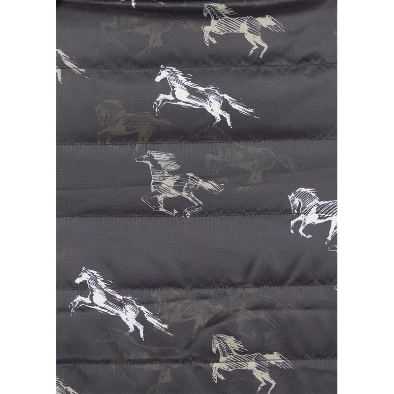 Kerrits Kids' Pony Tracks Reversible Quilted Jacket - Black Run Free/Black 5 Kerrits Kids' Pony Tracks Reversible Quilted Jacket - Black Run Free/Black - Image 5