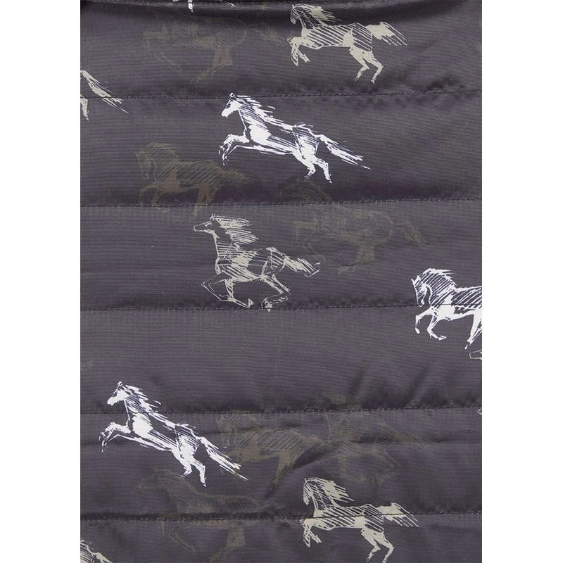 Kerrits Kids' Pony Tracks Reversible Quilted Vest - Black Run Free/Black 4 Kerrits Kids' Pony Tracks Reversible Quilted Vest - Black Run Free/Black - Image 4