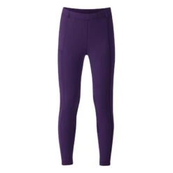 Kerrits Kids' Power Stretch Knee Patch Pocket Tights - Huckleberry