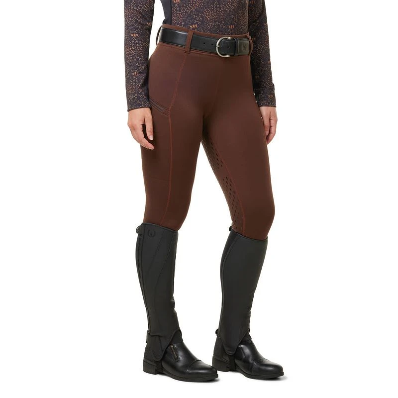 Kerrits Women's Power Stretch Full Seat Tights - Leather 2 Kerrits Women's Power Stretch Full Seat Tights - Leather - Image 2