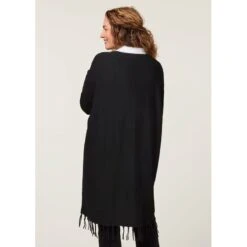 EQL Women's Bits & Fringe Cardigan - Black/Sterling -Equestrian Riding Clothing 694501 800 800