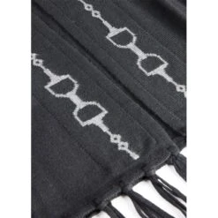 EQL Women's Bits & Fringe Cardigan - Black/Sterling -Equestrian Riding Clothing 694502 800 800