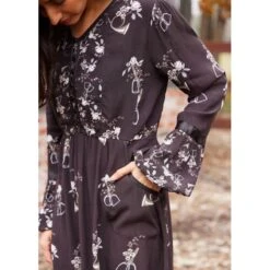 EQL Women's Gwenyth Ecovero Tunic Dress - Java Hunt Field Floral -Equestrian Riding Clothing 694577 800 800