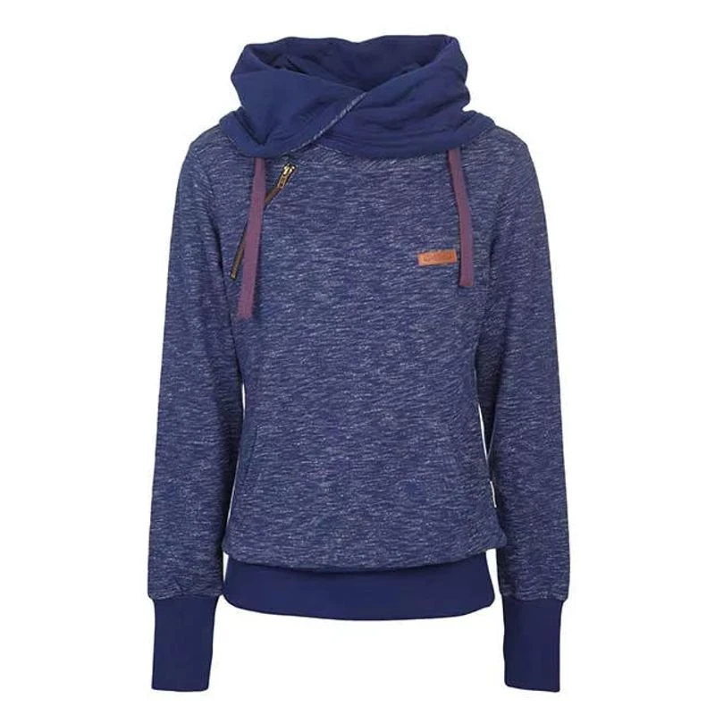 Horseware Women's Edith Wrap Neck - Navy Melange 1 Horseware Women's Edith Wrap Neck - Navy Melange