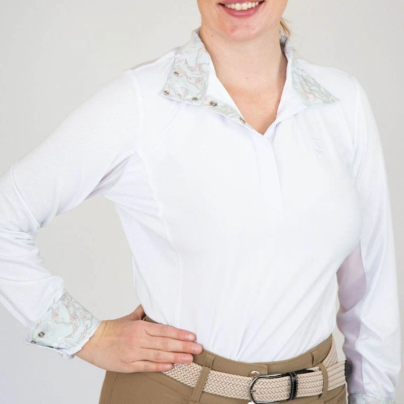 Romfh Women's Lindsay Long Sleeve Show Shirt - White/Vintage Floral 1 Romfh Women's Lindsay Long Sleeve Show Shirt - White/Vintage Floral