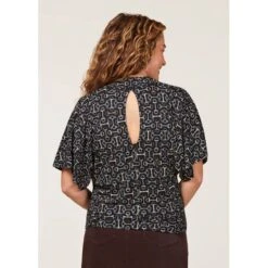 EQL Women's Lexi Cowl Neck Dolman Shirt - Black/ Mixed Bits -Equestrian Riding Clothing 698312 800 800