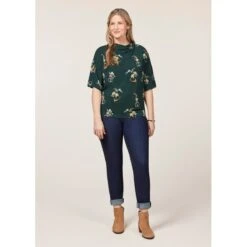 EQL Women's Lexi Cowl Neck Dolman Shirt - Ivy Hunt Field Floral -Equestrian Riding Clothing 698388 800 800