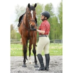 Kerrits Women's Arena K-Pro Knee Patch Breeches - Tan -Equestrian Riding Clothing 698978 800 800