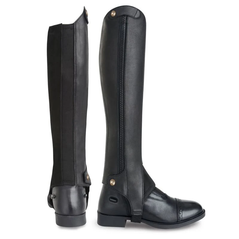 Tredstep Liberty Side Zip Half Chaps - Black 1 Tredstep Liberty Side Zip Half Chaps - Black