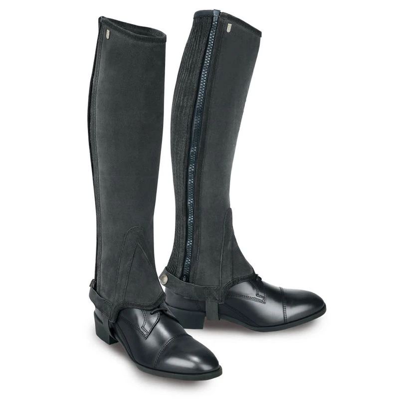 Tredstep Original Suede Half Chaps - Black 1 Tredstep Original Suede Half Chaps - Black