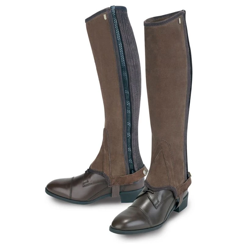 Tredstep Original Suede Half Chaps - Brown 1 Tredstep Original Suede Half Chaps - Brown
