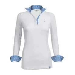 Tredstep Women's Solo Milan Long Sleeve Competition Shirt - Parisian Blue