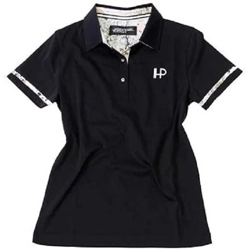 Horseware Women's Linda Short Sleeve Polo - Black 1 Horseware Women's Linda Short Sleeve Polo - Black