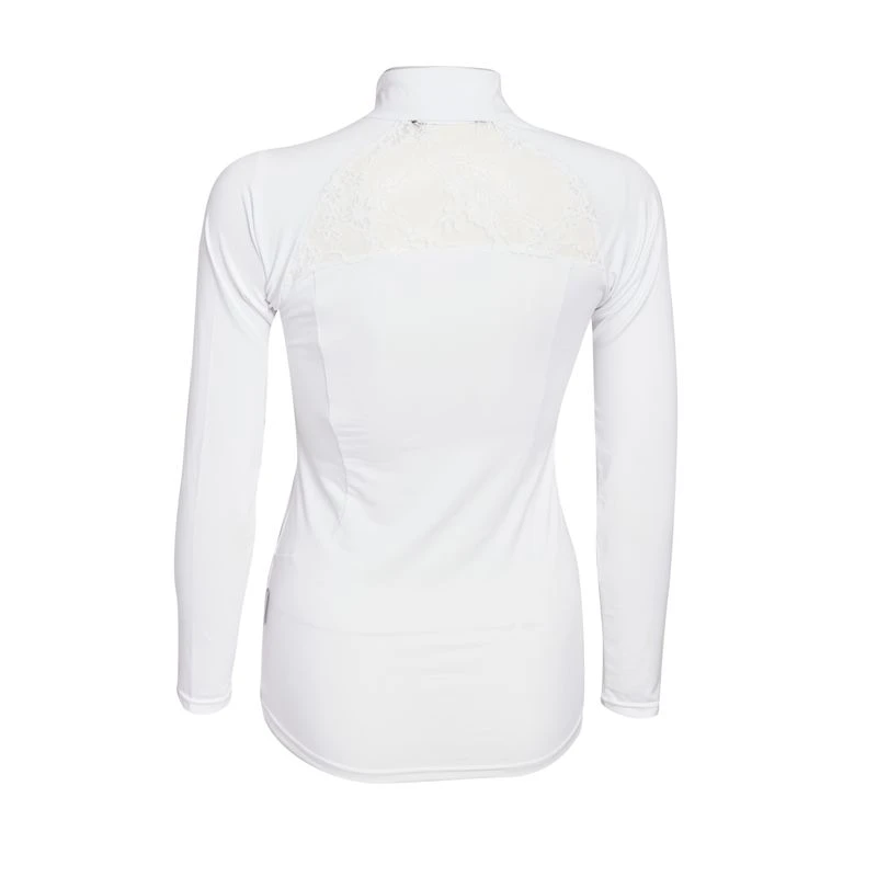 Horseware Women's Sara Long Sleeve Competition Shirt - White 2 Horseware Women's Sara Long Sleeve Competition Shirt - White - Image 2